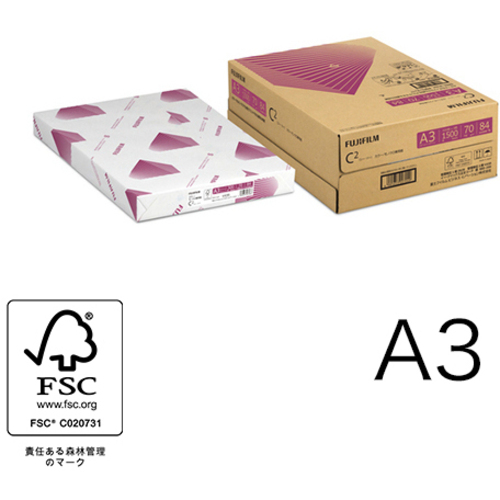 商品「コピー用紙 C2(FSC認証) A3 1,500枚/3冊/箱 Z628」メイン画像