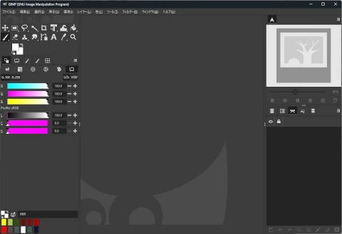 GIMP3.0 ウィンドウ
